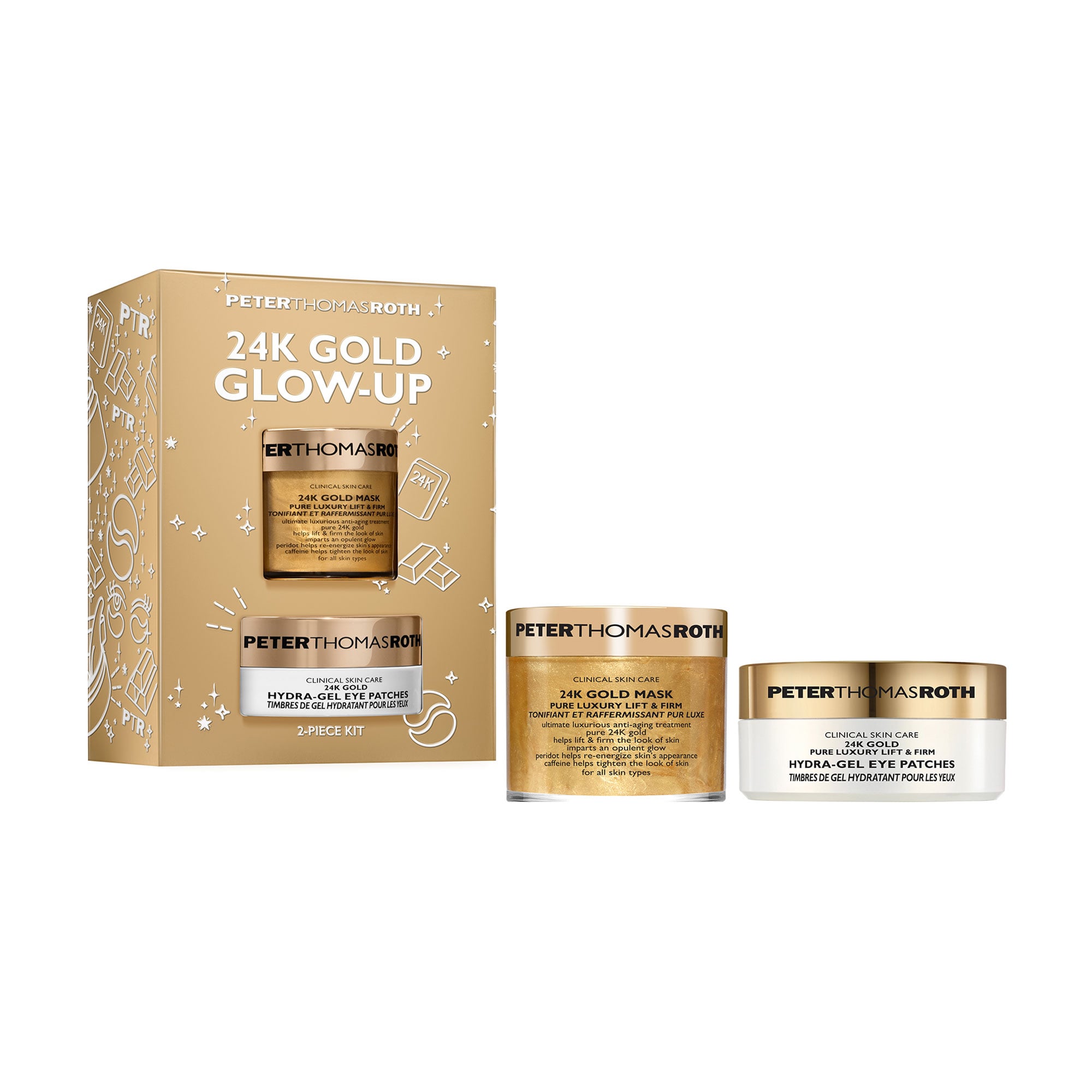 Набір для обличчя Peter Thomas Roth 24K Gold Glow-Up (маска, 50 мл + гідрогелеві патчі, 15*2 шт)